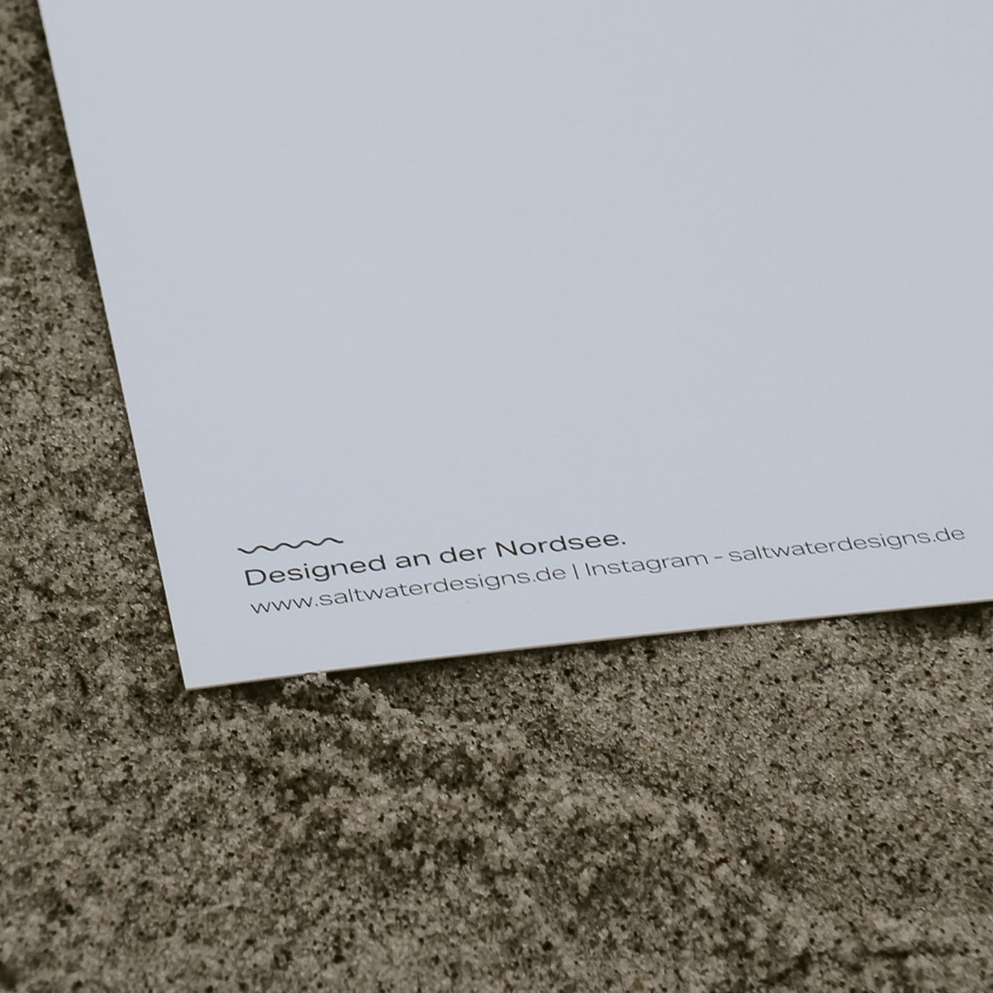 Detailaufnahme von der Rückseite mit großzügigem Schreibbereich. Perfekt für individuelle Texte, persönliche Worte oder kreative Gestaltung.