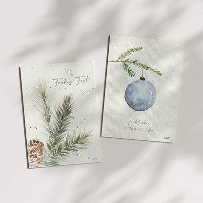 Postkarten im 2er Set Weihnachten